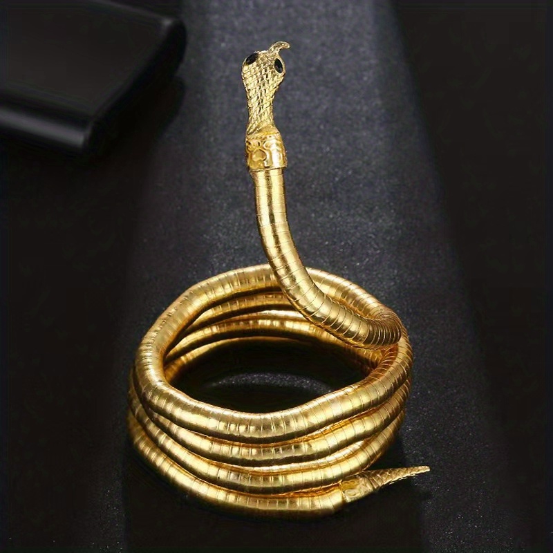 Gothic Snake Necklace Long Chunky Snake Wrap Collar For Women Girls